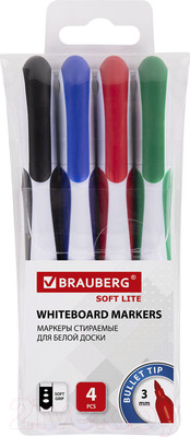 Набор маркеров Brauberg Soft Lite / 152107 (4цв)