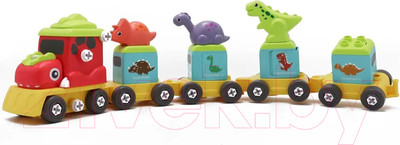 Игрушка-конструктор Funky Toys Дино-Паровозик / FT0002134