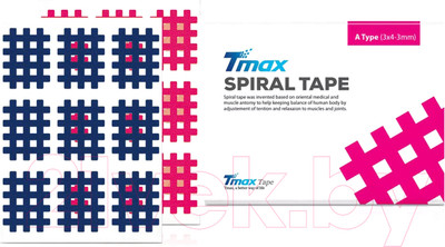 Кросс тейп Tmax Spiral Tape Type A (20 листов, красный)