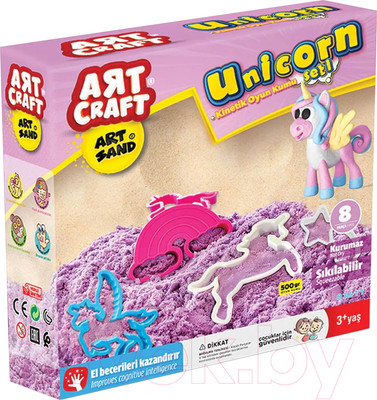 Набор для лепки Art Sand Единороги / 03611 (500г)