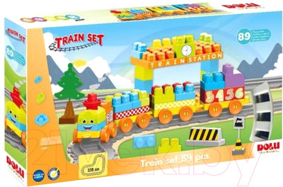 Конструктор Dolu Train Blocks / 5082 (89эл)