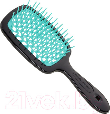 Расческа-массажер Janeke Superbrush Small 71SP234TFF (черный/бирюзовый)
