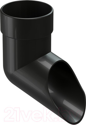 Слив трубы водосточной Docke Lux PVLN-1245 (карбон)