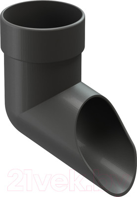 Слив трубы водосточной Docke Lux PVLN-1086 (графит)