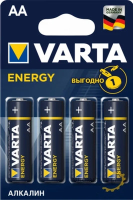 Комплект батареек Varta Energy LR6 AA 4106229414/4106213414 (4шт)