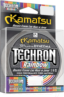 Леска плетеная KAMATSU Techron Rainbow 0.35мм 100м / 254100035