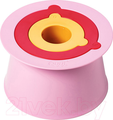 Набор формочек для песочницы Quut Alto для пирамид из песка и снега / 172857 (вишневый/сладкий розовый/желтый)