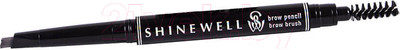 Карандаш для бровей Shinewell С щеточкой для придания формы ВР1-02 тон 2