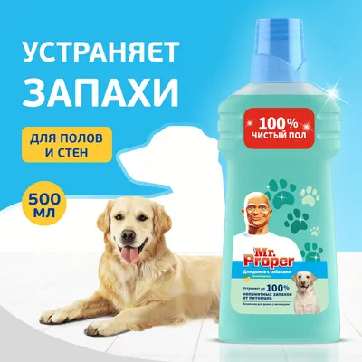 Чистящее средство для пола Mr.Proper Для домов с собаками Свежий цитрус (500мл)