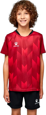 Футбольная форма Kelme Short-Sleeved Football Suit / 8251ZB3003-603 (р.160, красный/черный)
