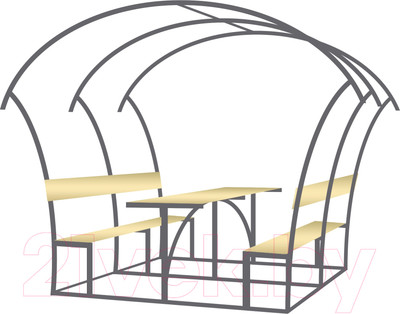 Каркас беседки Садовод Опти (2м)
