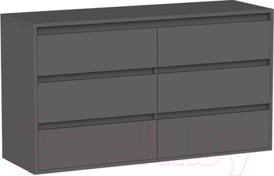 Комод Интермебель Рио-4 Р-004 (графит серый)