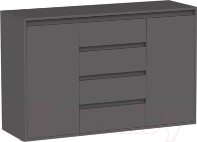 Тумба Интермебель Рио-5 Р-005 (графит серый)
