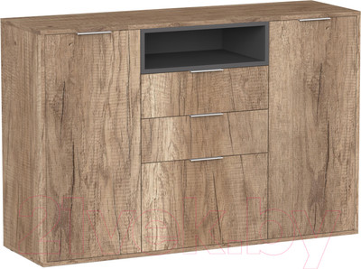 Тумба Интермебель Рио-6 Р-006 (дуб каньон/графит серый)