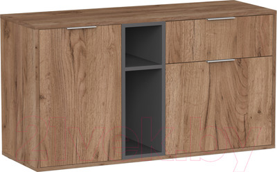 Тумба Интермебель Рио-7 Р-007 (дуб крафт табачный/графит серый)