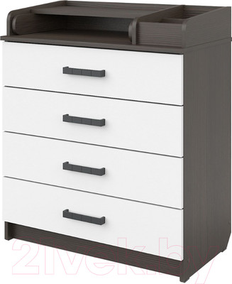 Комод пеленальный Атон Marvin (бодяга темный/белый)