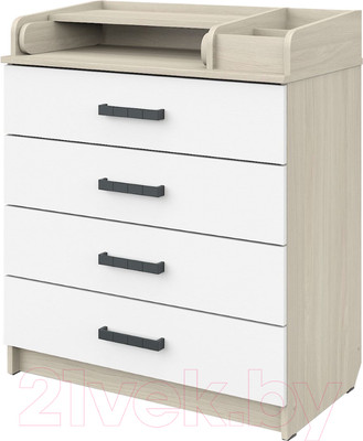 Комод пеленальный Атон Marvin (шимо светлый/белый)