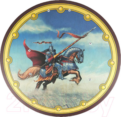 Щит игрушечный Древо Игр Круглый Всадник с копьем / DI-S08