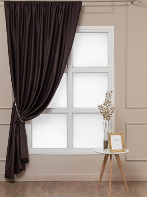 Штора Amore Mio Блэкаут однотонный 6668-05 200x270 / 24681 (венге)