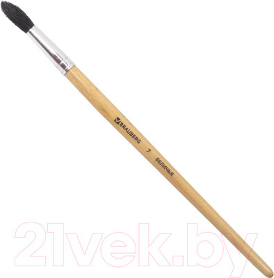 Кисть для рисования Brauberg Белка №7 / 200184 (круглая)