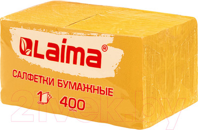 Бумажные салфетки Laima Big Pack / 114726 (400шт, желтый)
