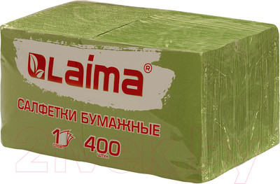 Бумажные салфетки Laima Big Pack / 114728 (400шт, зеленый)