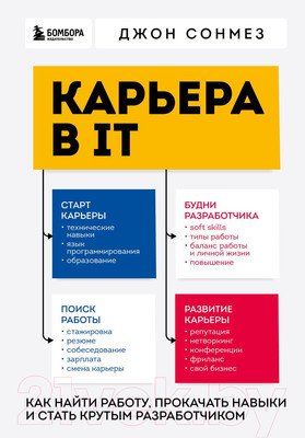 Книга Бомбора Карьера в IT. Как найти работу, прокачать навыки (Сонмез Д.)
