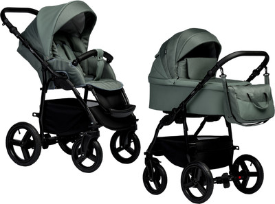 Детская универсальная коляска INDIGO Impulse Eco 2 в 1 (Ie 01, шалфей кожа/шалфей)