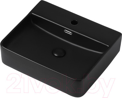 Умывальник Abber Rechteck AC2203MB (черный матовый)
