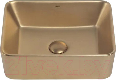 Умывальник Abber Rechteck AC2213MMG (золото матовый)