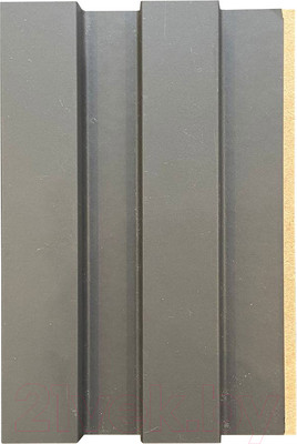 Реечная панель Andlen Decor ПН-37 МДФ Графит (2800x123x19мм)