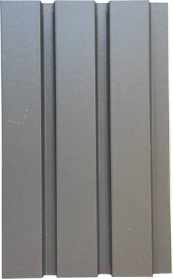 Реечная панель Andlen Decor ПН-43 МДФ Графит (2800x123x12мм)