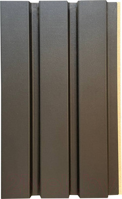 Реечная панель Andlen Decor ПН-43 МДФ Блэк (2800x123x12мм)