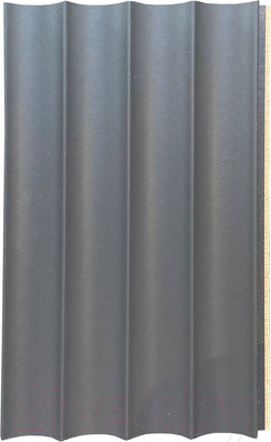 Реечная панель Andlen Decor ПН-39 МДФ Графит (2800x123x16мм)