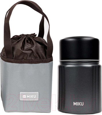 Термос для еды Miku TH-FD-780G (780мл, серый)
