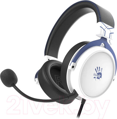 Наушники-гарнитура A4Tech Bloody M590i (синий/белый)