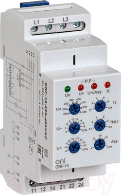 Реле контроля фаз ONI ORF-10-220-460VAC