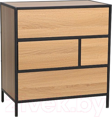 Комод Signal Geo K4 (дуб/черный)
