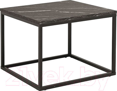 Журнальный столик Signal Rossi B (черный мрамор/черный)