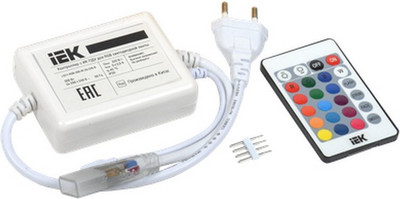 Контроллер для дюралайта IEK LSC1-RGB-500-IR-20-220-B