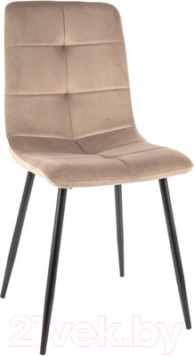 Стул Signal Ivo Velvet (Bluvel 40 темно-бежевый/черный)