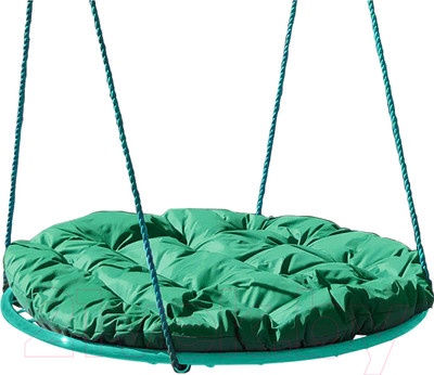 Качели подвесные M-Group Гнездо 0.8м / 17029904 (зеленая подушка)