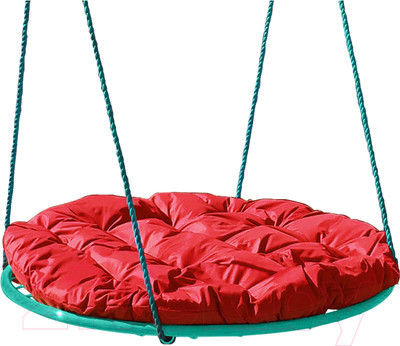 Качели подвесные M-Group Гнездо 1.2м / 17039906 (красная подушка)