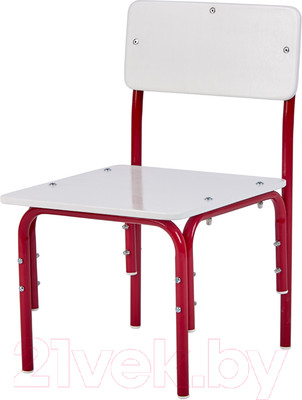 Стул детский Фея Мой малыш / 0002742.28 (белый/красный)