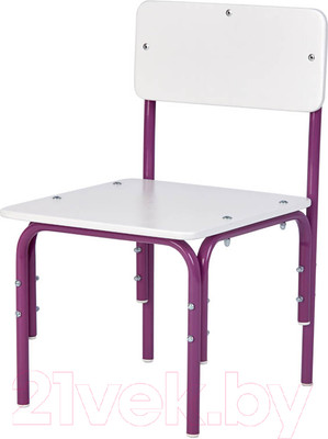 Стул детский Фея Мой малыш / 0002742.30 (белый/фиолетовый)