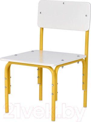 Стул детский Фея Мой малыш / 0002743.29 (белый/желтый)