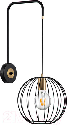 Бра ESCADA 10176/1A (черный/латунь)