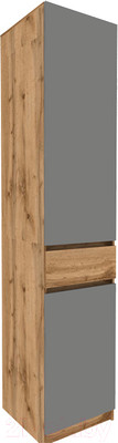 Шкаф-пенал Eligard Locarno 1 (дуб натуральный/дымчатый алмаз)