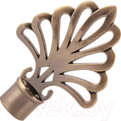 Набор наконечников для карниза АС ФОРОС Веер D16 (2шт, антик)