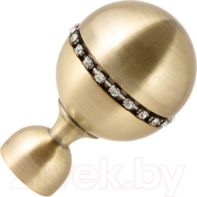 Набор наконечников для карниза АС ФОРОС Кортеза D16 (2шт, антик)